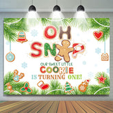 Oh Strahl Wenig Plätzchen Ist Turing Eins Geburtstag Hintergrund